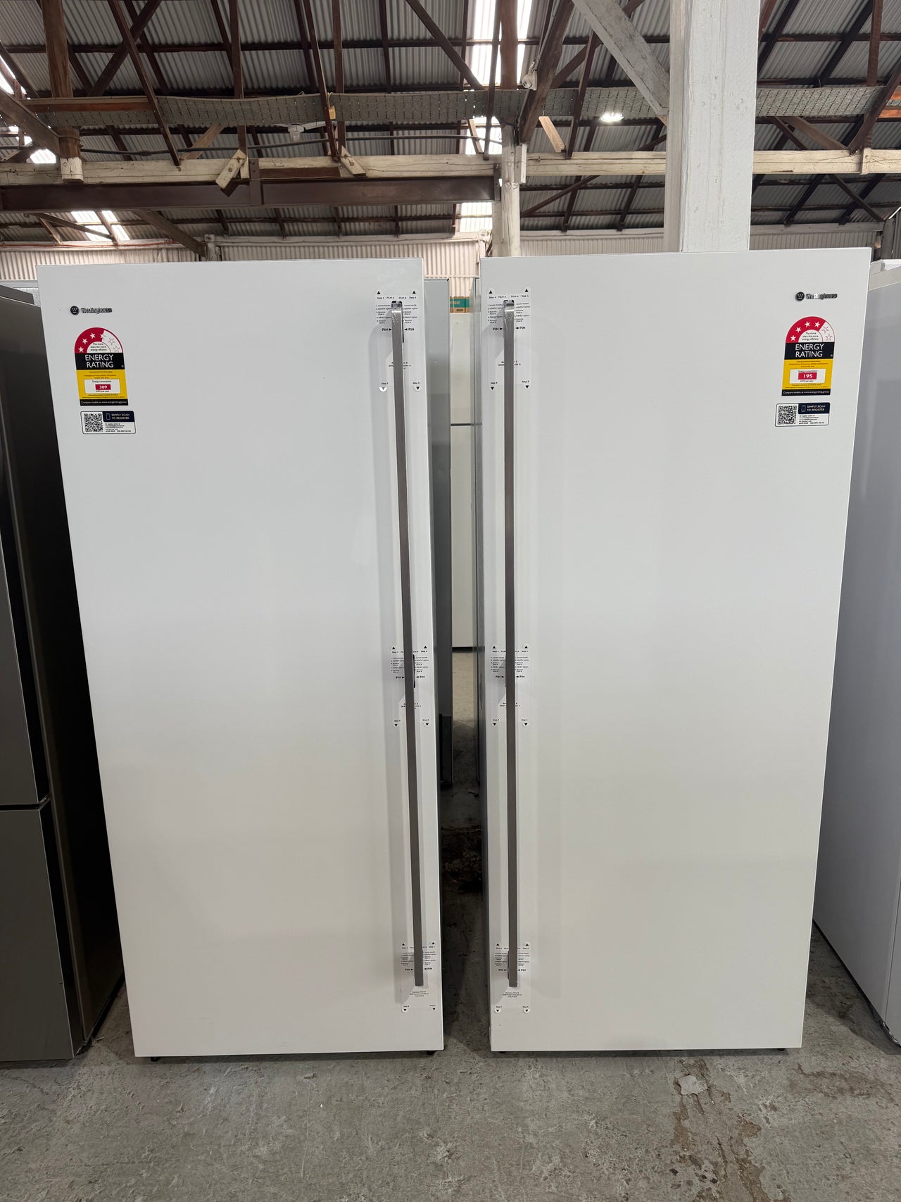 Factory second Westinghouse 388 L Vertical Freezer – Model WFB4204WC - Second Hand Appliances Geebung