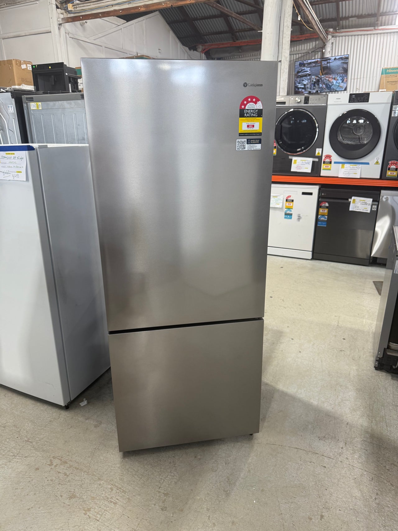 Buy Factory second Westinghouse 425L Bottom Mount Refrigerator WBE4302AC-R |  | [product_variant] | Second Hand Appliances Geebung Brisbane