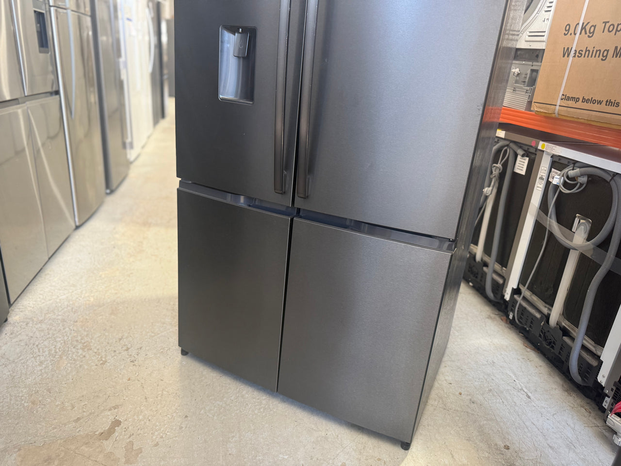 Factory second Westinghouse 541L French Door Fridge – Dark Stainless Steel (Model: WQE6060BB) - Second Hand Appliances Geebung