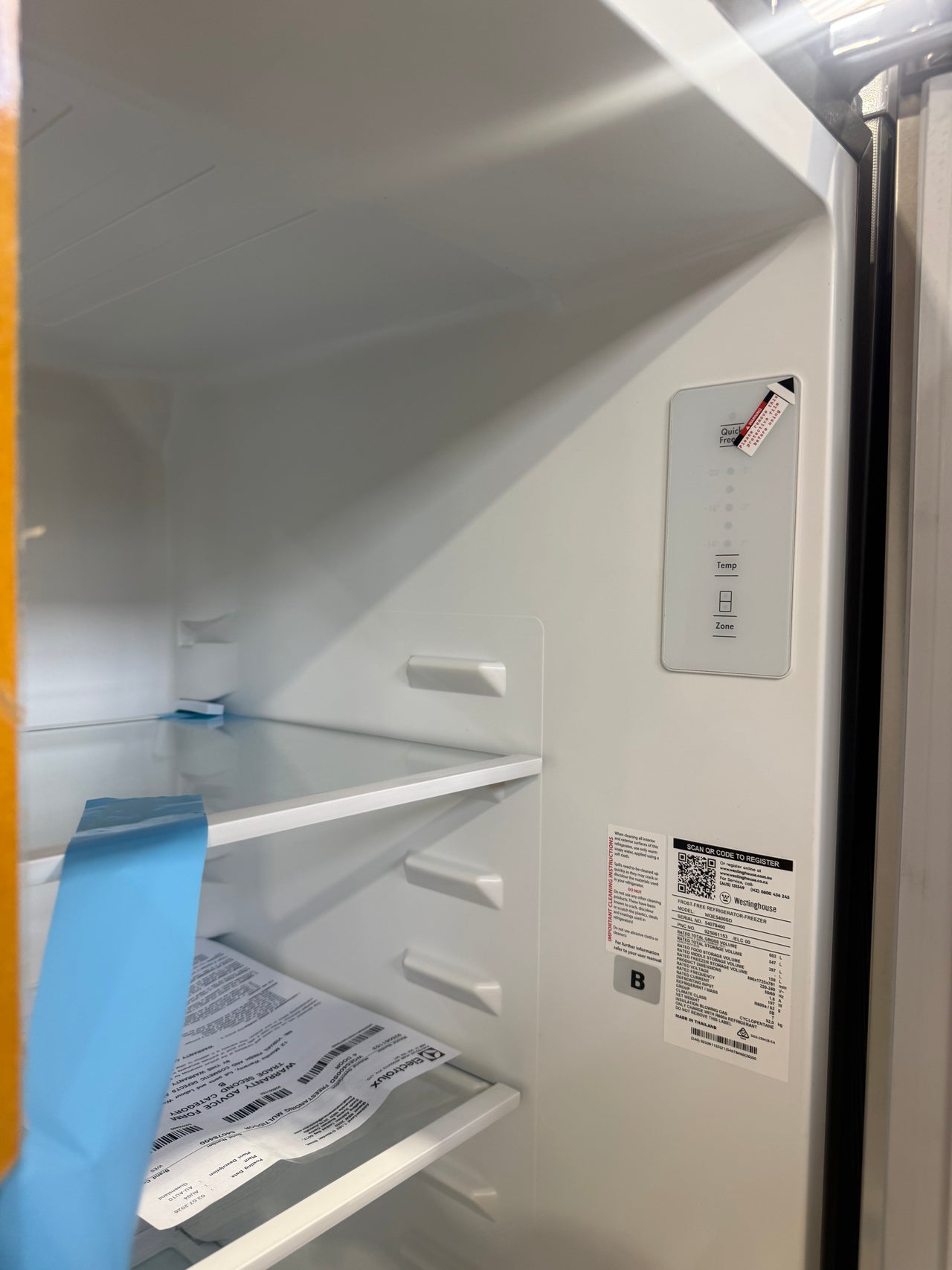 Factory second Westinghouse 547L Quad Door Refrigerator  WQE5400SD - Second Hand Appliances Geebung