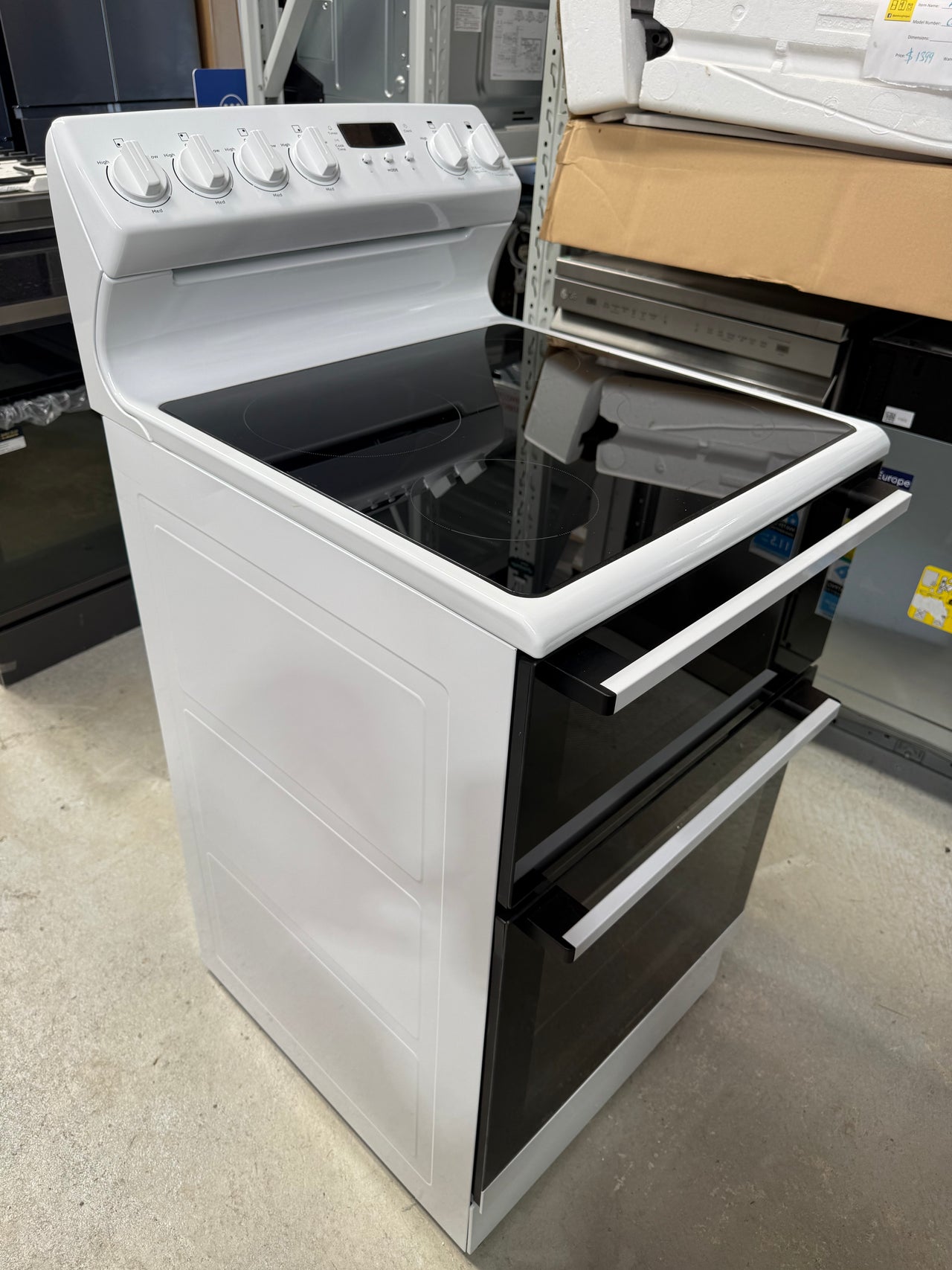 Buy Factory second Westinghouse 54 cm Electric Freestanding Cooker – WLE543WCB(NAT) |  | [product_variant] | Second Hand Appliances Geebung Brisbane