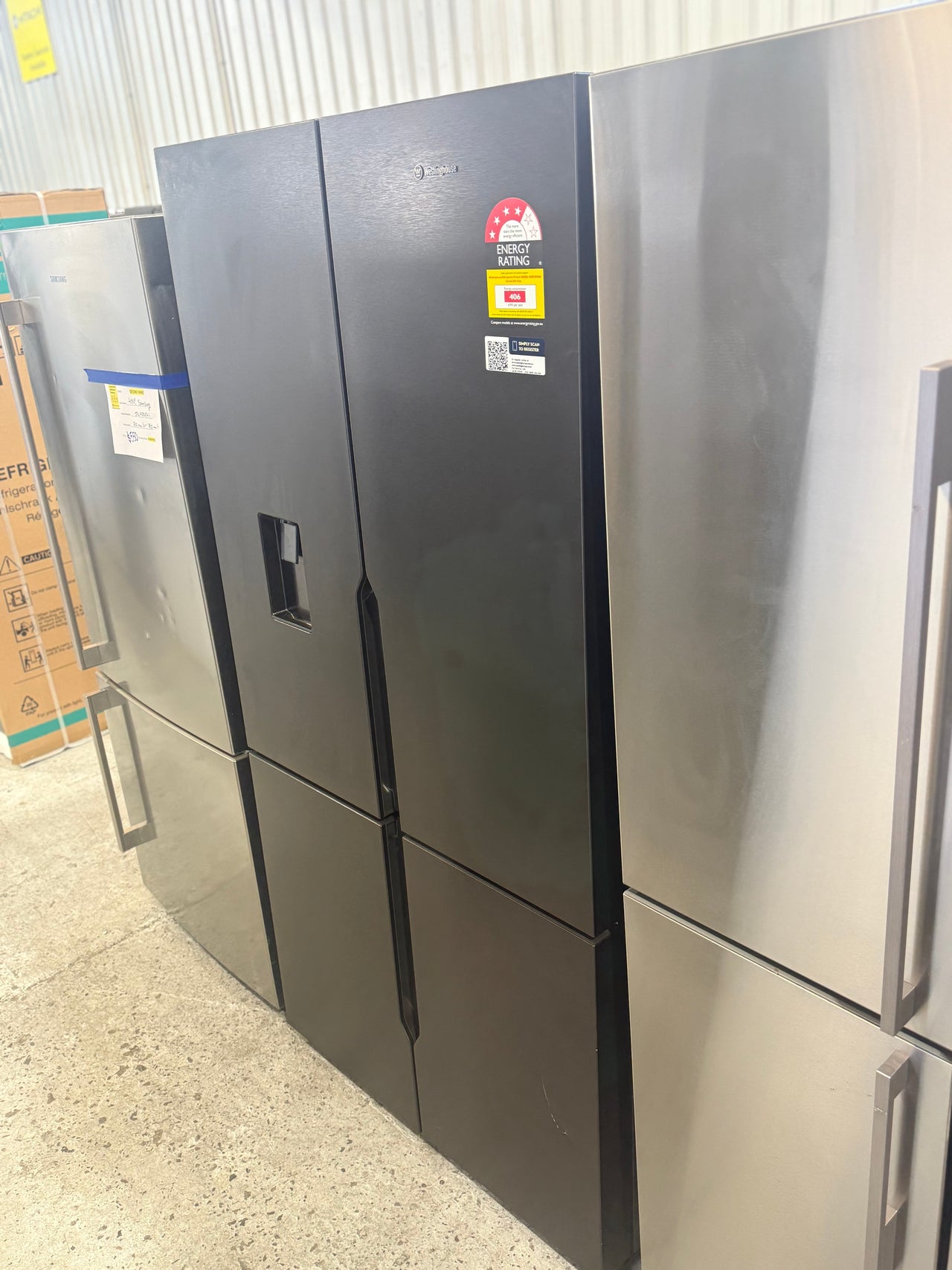 Factory second Westinghouse 564L French Door Refrigerator  Model: WQE5650BA - Second Hand Appliances Geebung