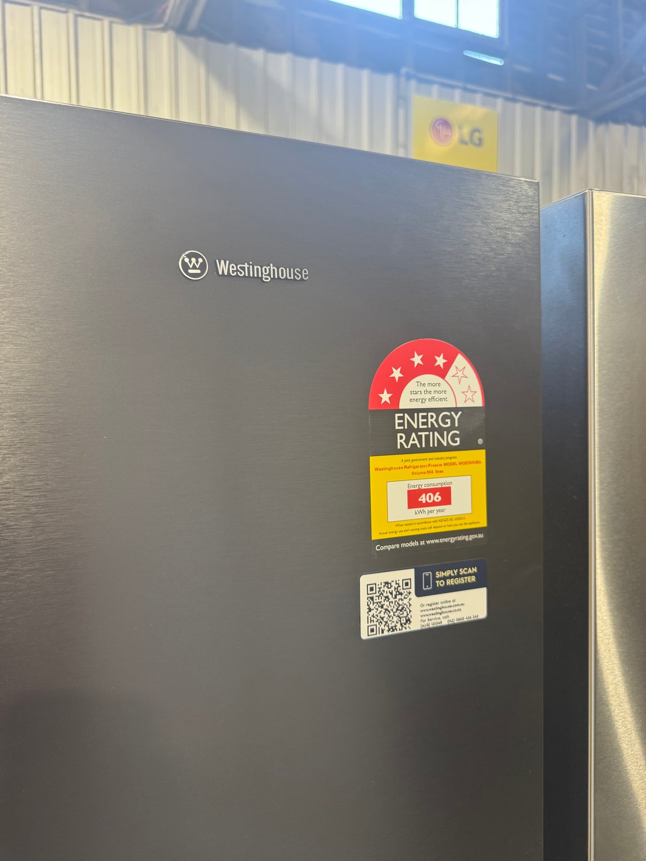 Factory second Westinghouse 564L French Door Refrigerator  Model: WQE5650BA - Second Hand Appliances Geebung