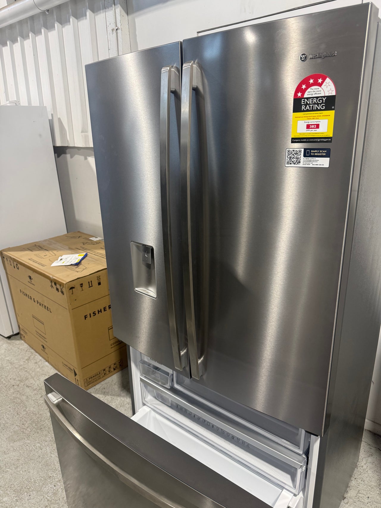 Buy Factory second Westinghouse 605L Side by Side Fridge – Stainless Steel WHE6060SB(NAT) |  | [product_variant] | Second Hand Appliances Geebung Brisbane