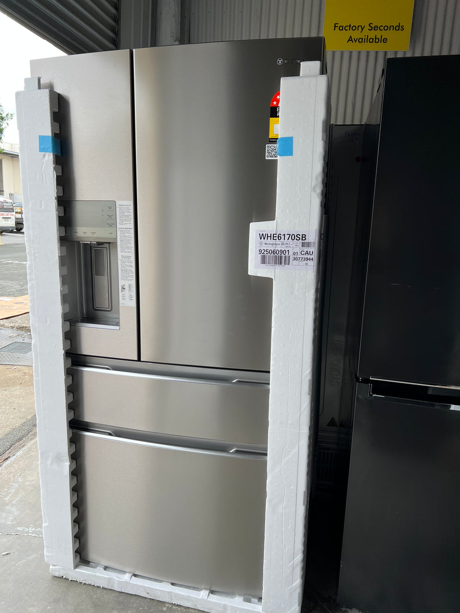 Transportation damaged Westinghouse 609L French Door Refrigerator WHE6170SB - Second Hand Appliances Geebung