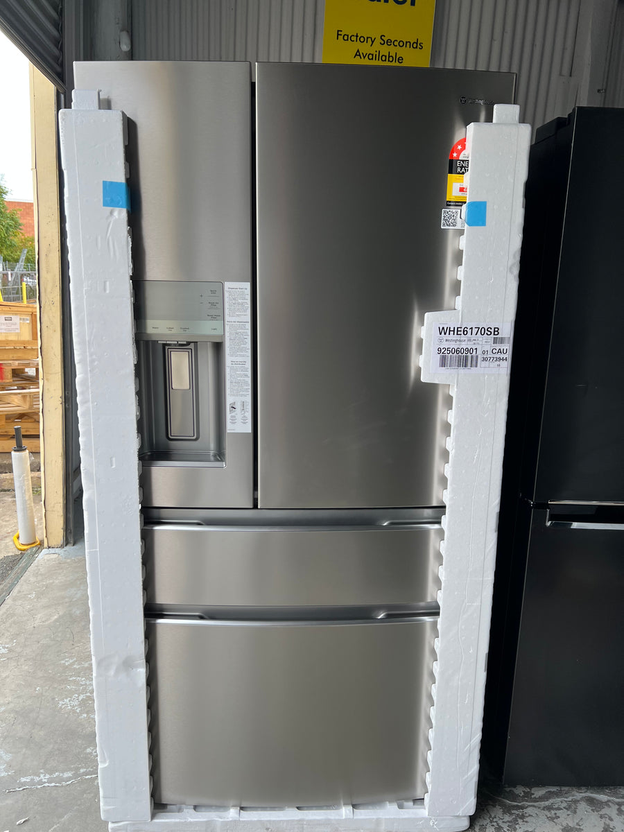 Transportation damaged Westinghouse 609L French Door Refrigerator WHE6170SB - Second Hand Appliances Geebung