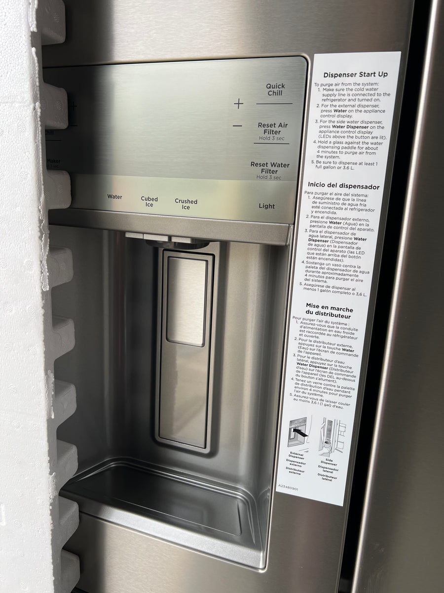 Transportation damaged Westinghouse 609L French Door Refrigerator WHE6170SB - Second Hand Appliances Geebung