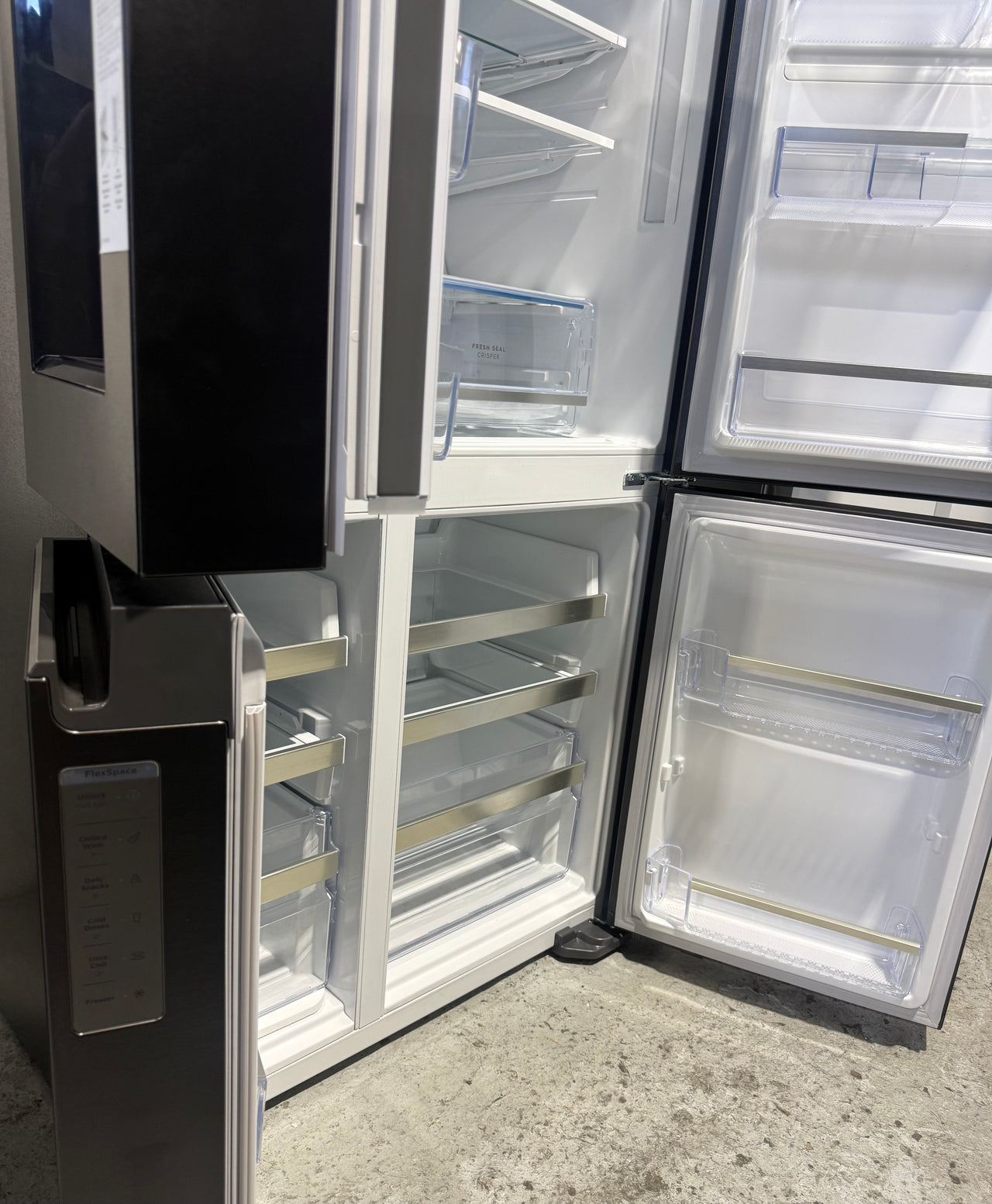 Factory second Westinghouse 609L Quad Door Refrigerator — Model WQE6170BB(NAT) - Second Hand Appliances Geebung