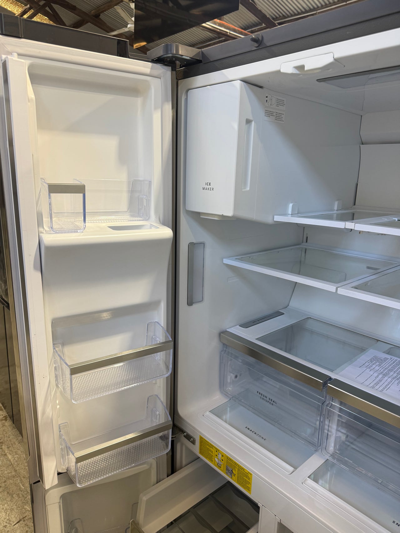 Factory second Westinghouse 609L Stainless Steel French Door Frost Free Fridge WQE6870SA - Second Hand Appliances Geebung