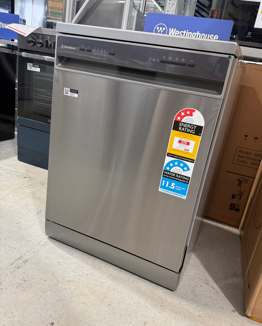 Factory second Westinghouse 60cm 14 Place Freestanding Dishwasher – Stainless Steel WSF6604XC - Second Hand Appliances Geebung
