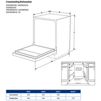 Thumbnail for Factory second Westinghouse 60cm 15 Place Freestanding Dishwasher – Stainless Steel WSF6608XC - Second Hand Appliances Geebung