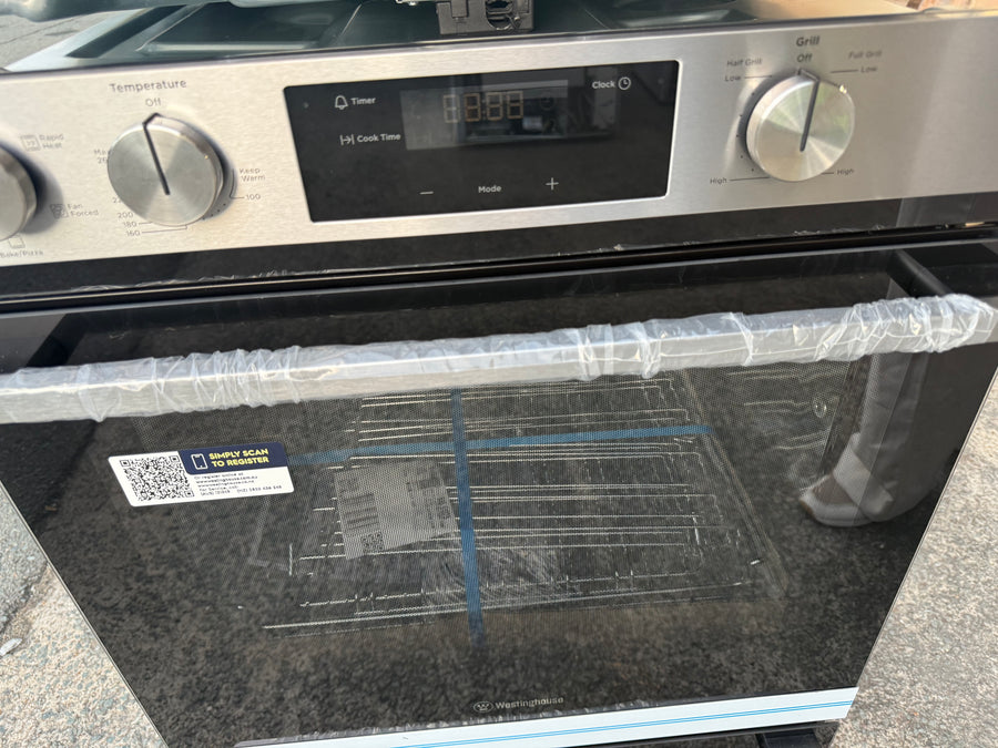 Factory second Westinghouse 60cm Built-In Electric Oven with Separate Grill – Stainless Steel WVE6565SD - Second Hand Appliances Geebung