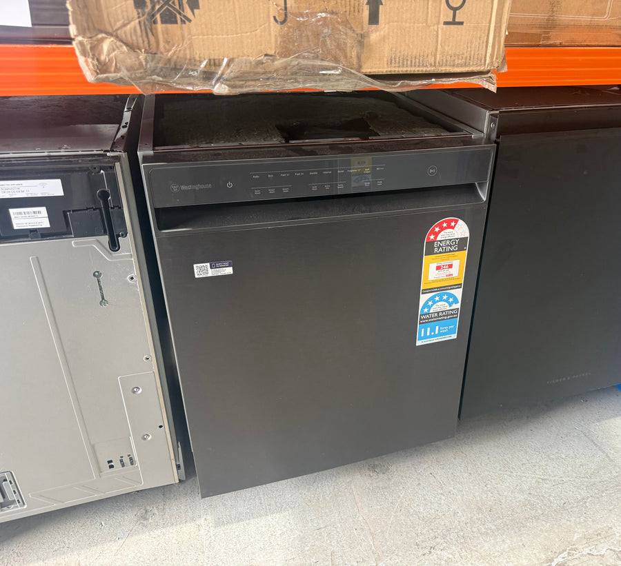 Factory second Westinghouse 60cm Built-Under Dishwasher – Dark Stainless Steel Model: WSU6608KXC(NAT) - Second Hand Appliances Geebung