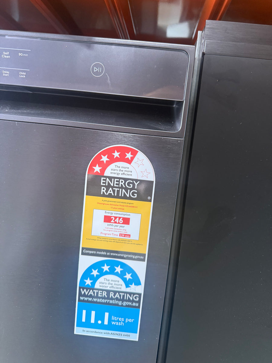 Factory second Westinghouse 60cm Built-Under Dishwasher – Dark Stainless Steel Model: WSU6608KXC(NAT) - Second Hand Appliances Geebung