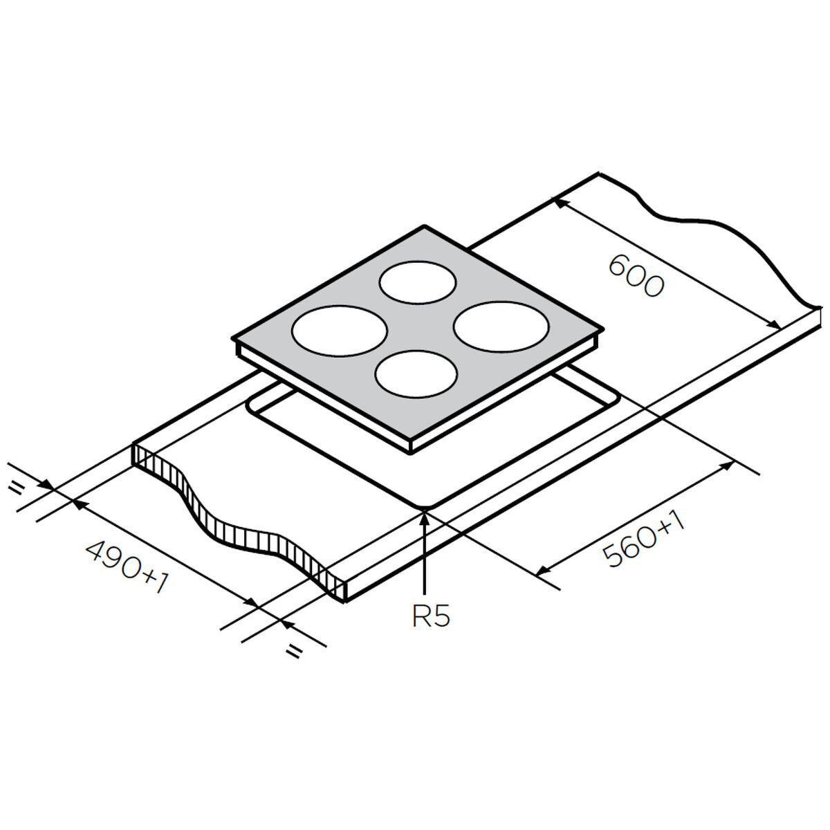 Factory second Westinghouse 60cm Ceramic Cooktop WHC642BC(NAT) - Second Hand Appliances Geebung
