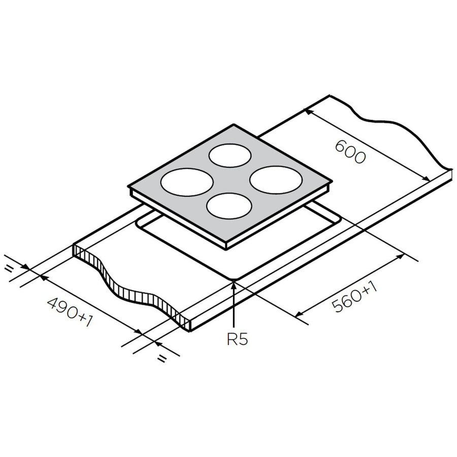 Factory second Westinghouse 60cm Ceramic Cooktop WHC642BC(NAT) - Second Hand Appliances Geebung