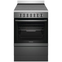 Thumbnail for Factory second Westinghouse 60cm Electric Freestanding Oven with Ceramic Cooktop – Dark Stainless Steel WFE646DSCB - Second Hand Appliances Geebung