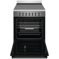 Thumbnail for Factory second Westinghouse 60cm Electric Freestanding Oven with Ceramic Cooktop – Dark Stainless Steel WFE646DSCB - Second Hand Appliances Geebung