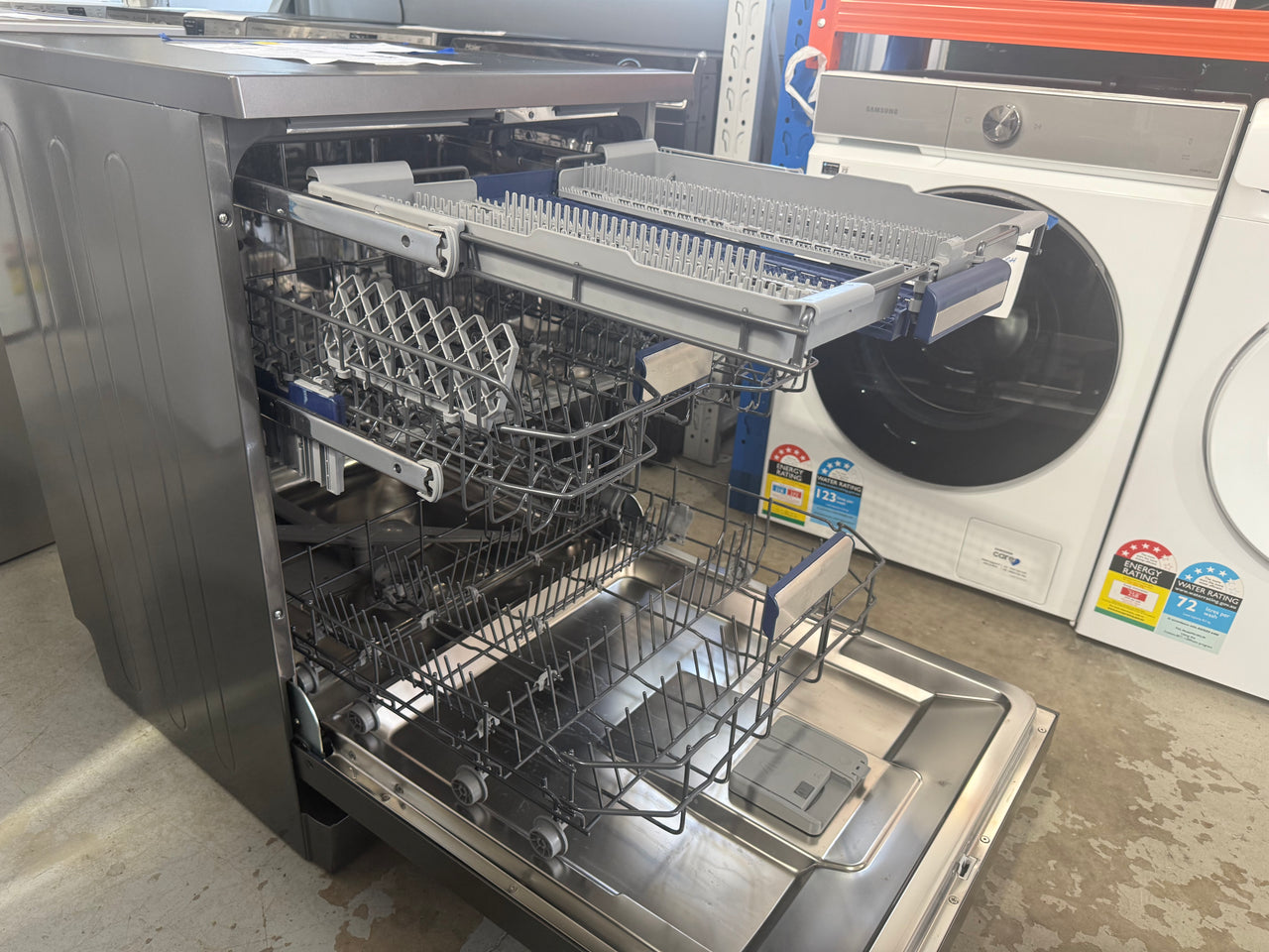 Buy Factory second Westinghouse 60cm Freestanding Dishwasher – Dark Stainless Steel WSF6608KXB |  | [product_variant] | Second Hand Appliances Geebung Brisbane