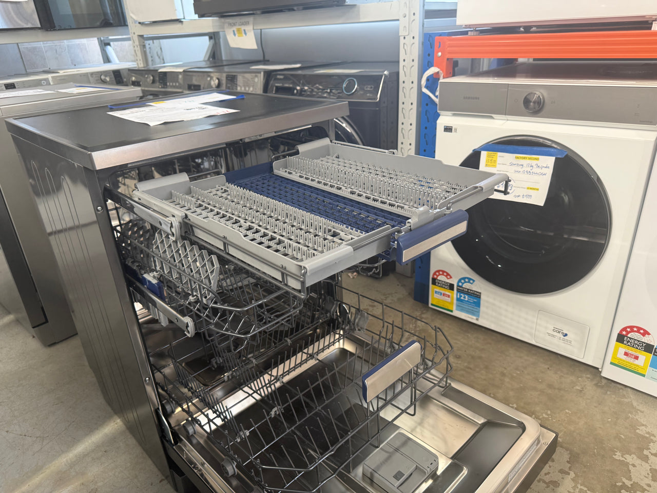 Buy Factory second Westinghouse 60cm Freestanding Dishwasher – Dark Stainless Steel WSF6608KXB |  | [product_variant] | Second Hand Appliances Geebung Brisbane