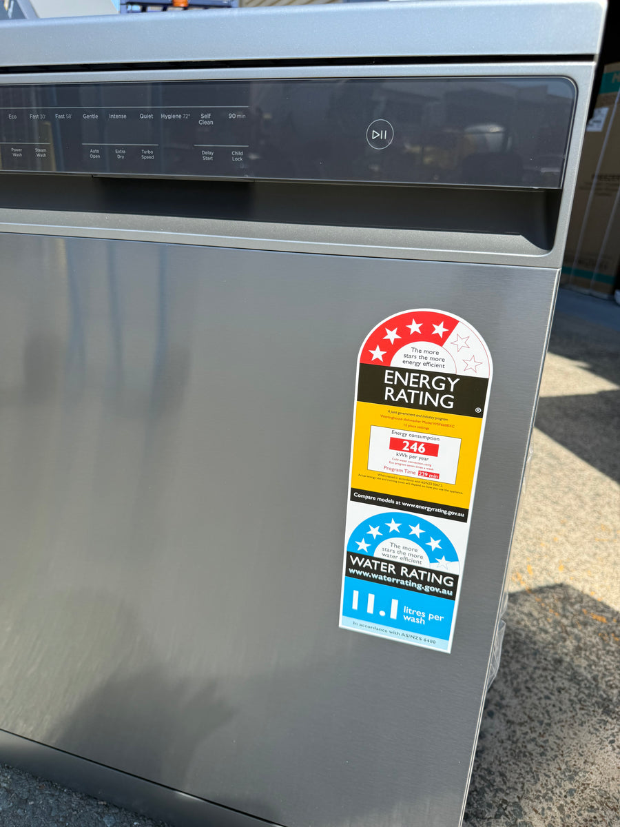 Factory second Westinghouse 60cm Freestanding Dishwasher – Stainless Steel Model: WSF6608XC - Second Hand Appliances Geebung