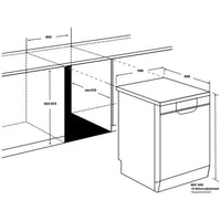 Thumbnail for Factory second Westinghouse 60cm Freestanding Sensor Wash Dishwasher White WSF6604WB - Second Hand Appliances Geebung