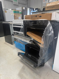 Thumbnail for Factory second Westinghouse 60cm Multi-Function Double Oven Dark Stainless Steel WVE6526DD(NAT) - Second Hand Appliances Geebung