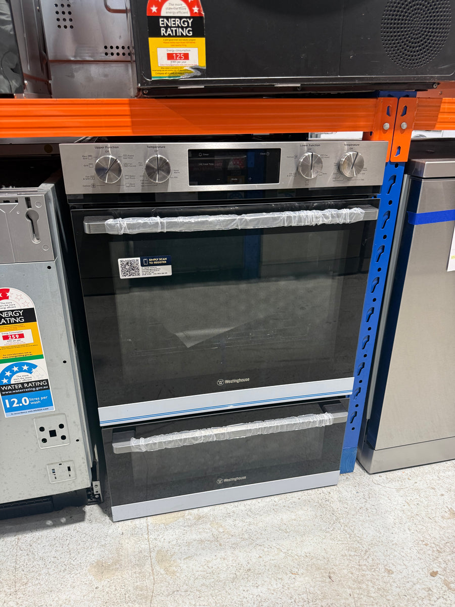 Factory second Westinghouse 60cm Multi-Function Double Oven – Stainless Steel Model: WVE6525SD - Second Hand Appliances Geebung