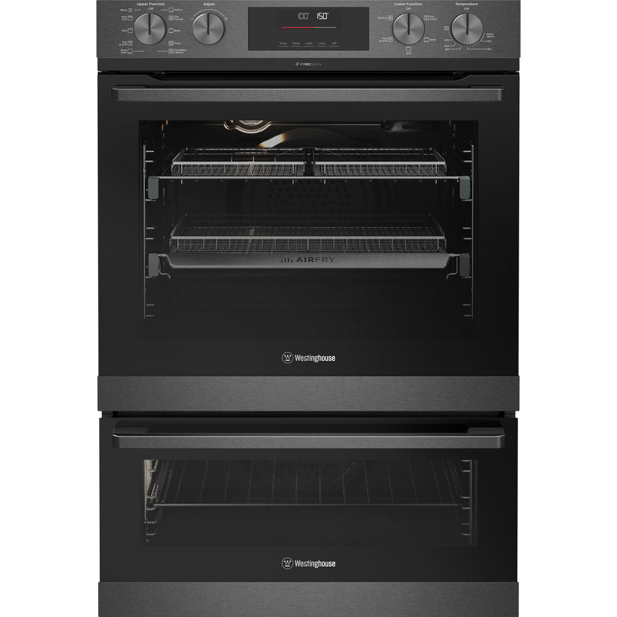 Buy Factory second Westinghouse 60cm Multi-Function Pyrolytic Double Oven and SteamBake Dark Stainless Steel WVEP6727DD(NAT) |  | [product_variant] | Second Hand Appliances Geebung Brisbane