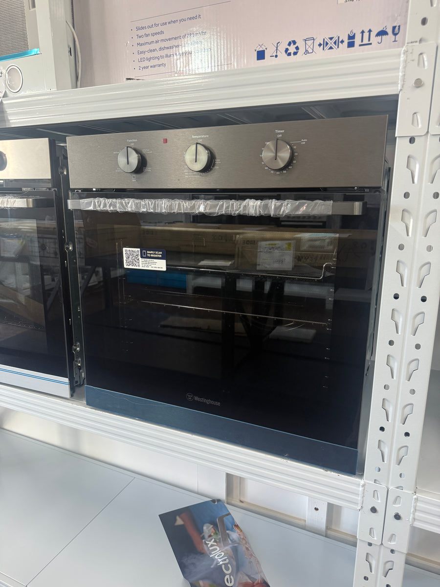 Factory second Westinghouse 60cm Multifunction Built-In Oven – Dark Stainless Steel | WVE6314DD - Second Hand Appliances Geebung