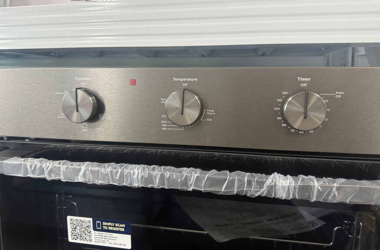 Factory second Westinghouse 60cm Multifunction Built-In Oven – Dark Stainless Steel | WVE6314DD - Second Hand Appliances Geebung