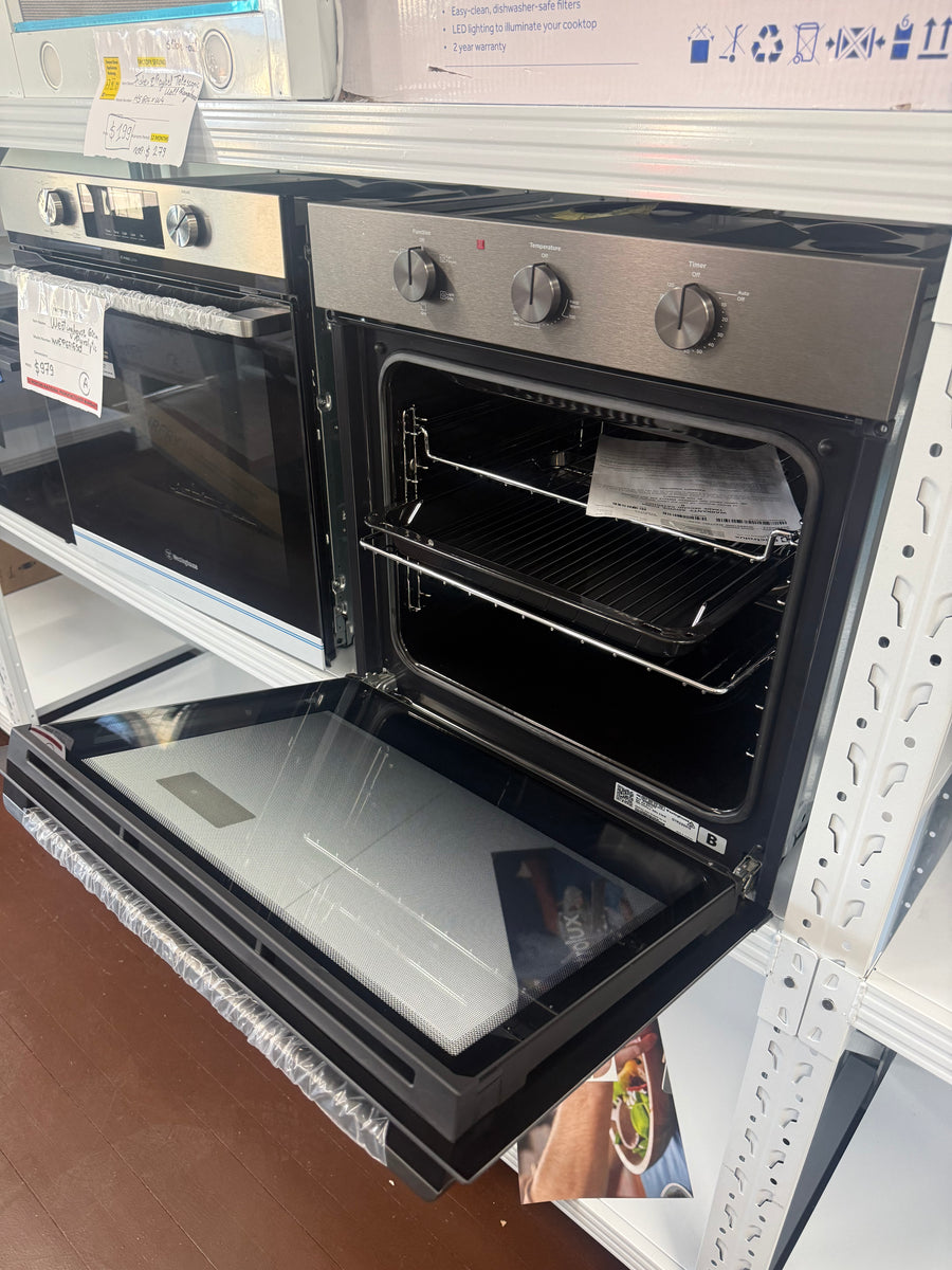 Factory second Westinghouse 60cm Multifunction Built-In Oven – Dark Stainless Steel | WVE6314DD - Second Hand Appliances Geebung