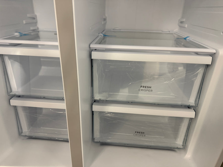 Factory second Westinghouse 624L Side-by-Side Refrigerator – Arctic Silver (WSE6200SB) - Second Hand Appliances Geebung