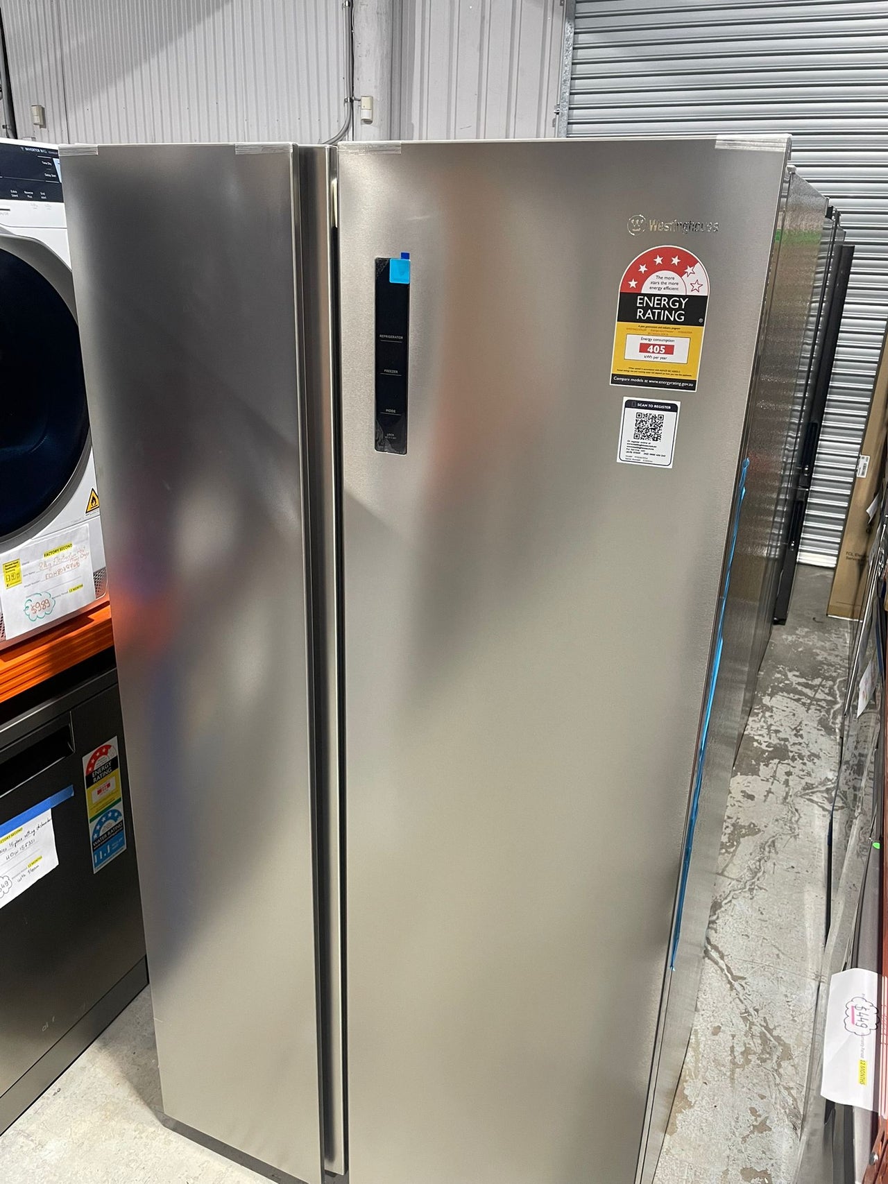 Transportation damaged Westinghouse 624L Side by Side Refrigerator – Stainless Steel  Model: WSE6630SA - Second Hand Appliances Geebung