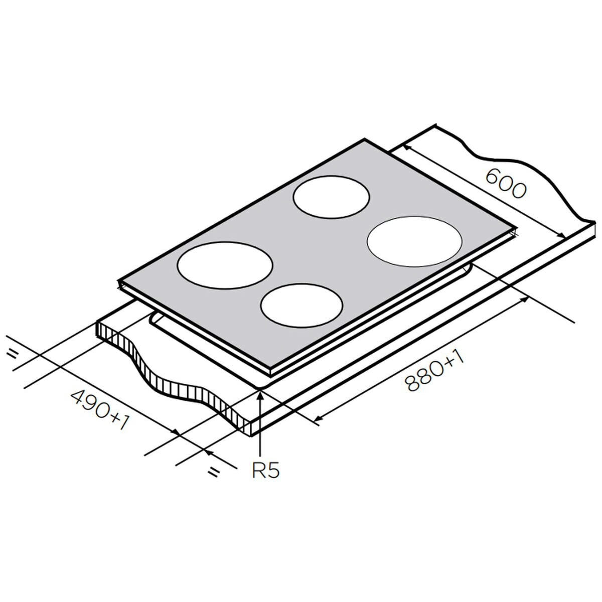 Factory second Westinghouse 90cm 4 Zone Ceramic Cooktop – Black Ceramic Glass WHC943BD - Second Hand Appliances Geebung