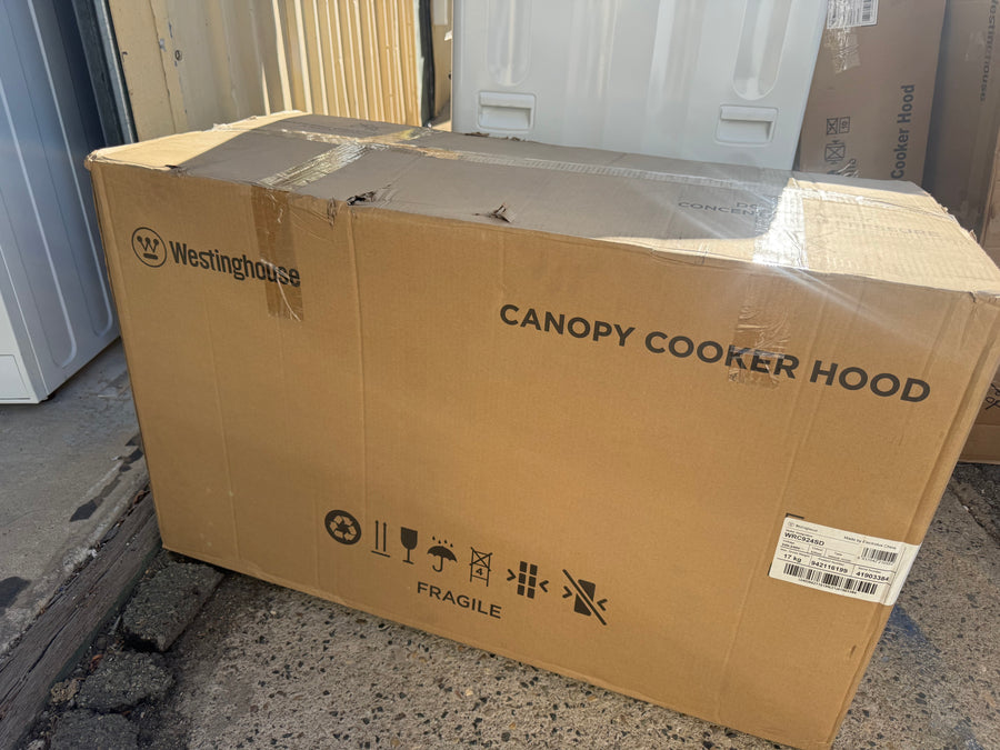 Factory second Westinghouse 90cm Canopy Rangehood with Hob2Hood Dark Stainless Steel WRC924DSD(NAT) - Second Hand Appliances Geebung