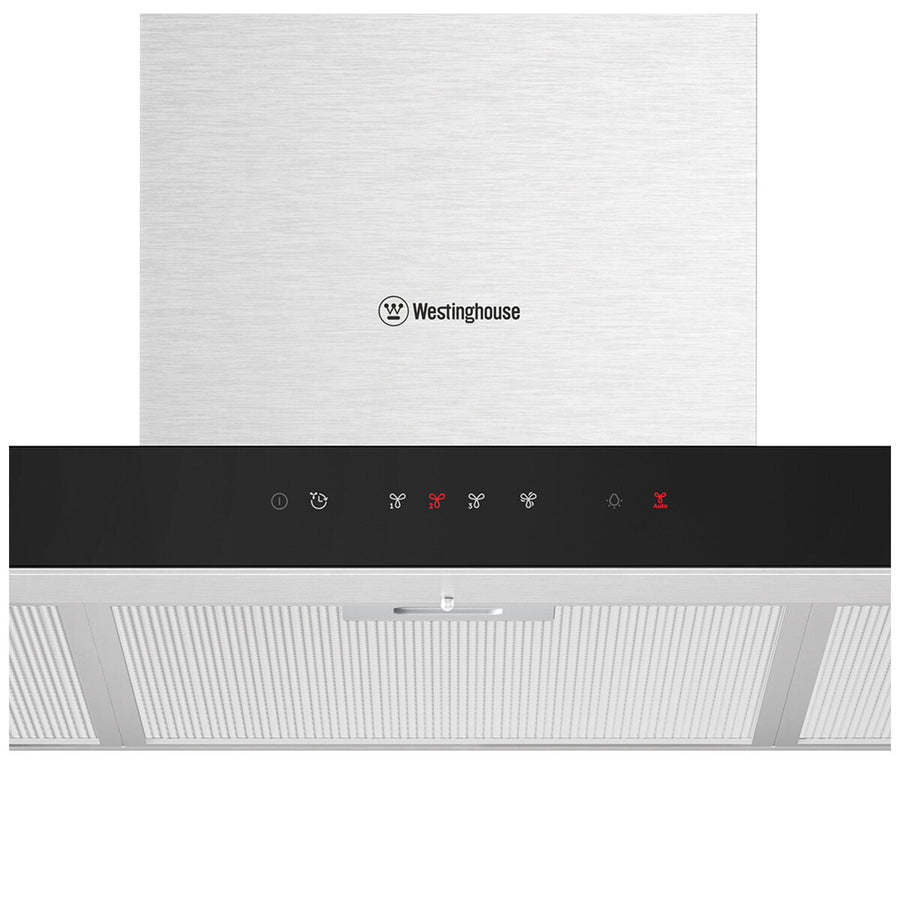 Factory second Westinghouse 90cm Canopy Rangehood with Hob2Hood Mark Resistant Stainless Steel WRC924SD(NAT) - Second Hand Appliances Geebung