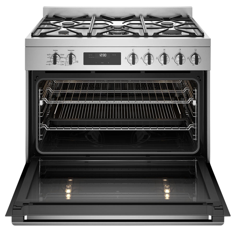 Factory second Westinghouse 90cm Freestanding Electric Cooker with Ceramic Cooktop – Stainless Steel WFE9515SD - Second Hand Appliances Geebung