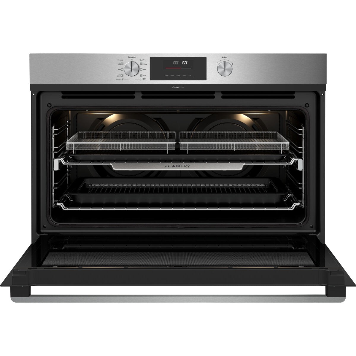 Factory second Westinghouse 90cm Multi-Function Pyrolytic Oven with AirFry Stainless Steel WVEP9716SD - Second Hand Appliances Geebung