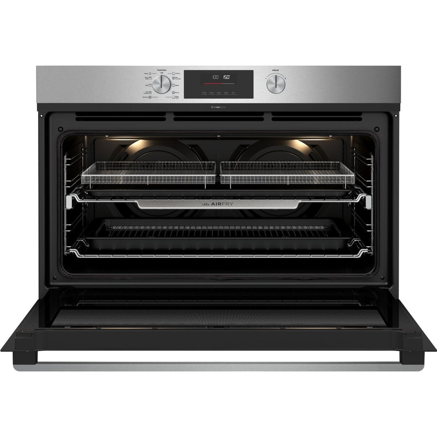 Factory second Westinghouse 90cm Multi-Function Pyrolytic Oven with AirFry Stainless Steel WVEP9716SD - Second Hand Appliances Geebung