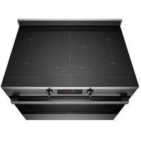 Thumbnail for Factory second Westinghouse 90cm Pyrolytic Freestanding Oven with Induction Cooktop & AirFry – Dark Stainless Steel  Model: WFEP9757DD - Second Hand Appliances Geebung