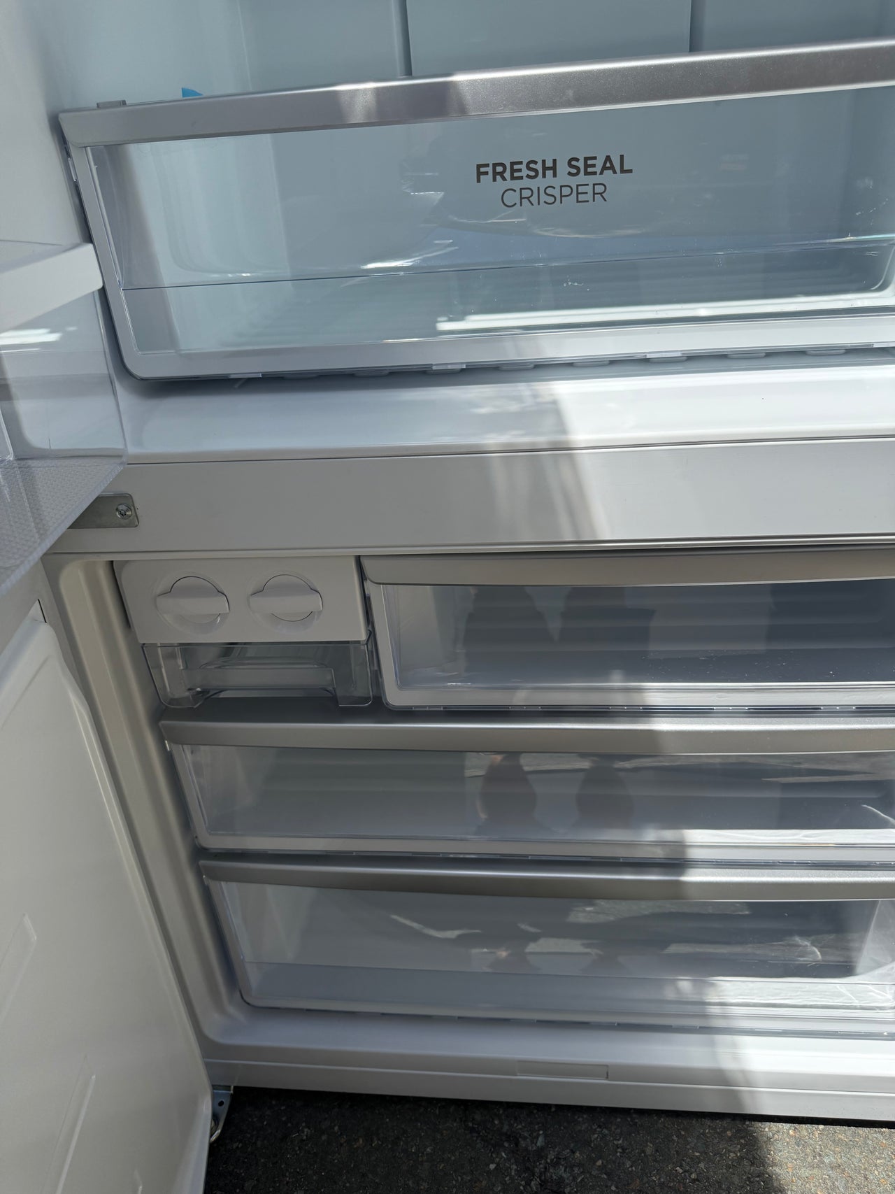 Factory second Westinghouse WBE5300SC-L 496L Stainless Steel Bottom Mount Frost Free Left Hinge Fridge - Second Hand Appliances Geebung