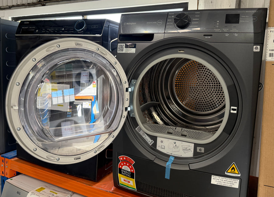 Factory second Westinghouse WDH904N7SA 9kg EasyCare 700 Series heat pump dryer(NAT) - Second Hand Appliances Geebung