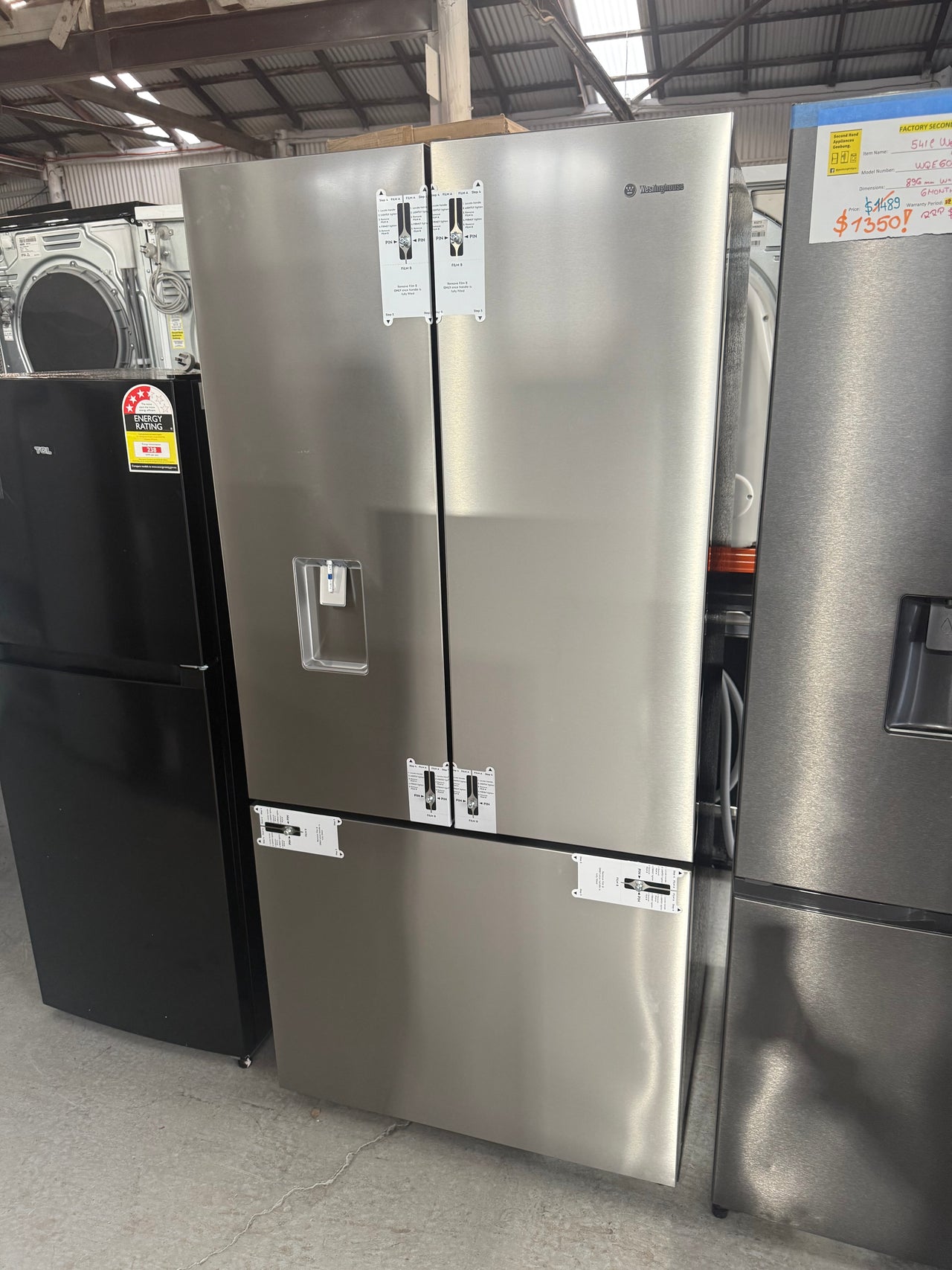 Factory second Westinghouse WHE5264SC 491L French Door Fridge – Stainless Steel WHE5264SC - Second Hand Appliances Geebung