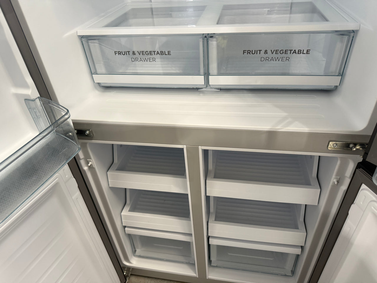 Factory second Westinghouse WQE4960BA – 496L Quad Door Refrigerator (Black) - Second Hand Appliances Geebung