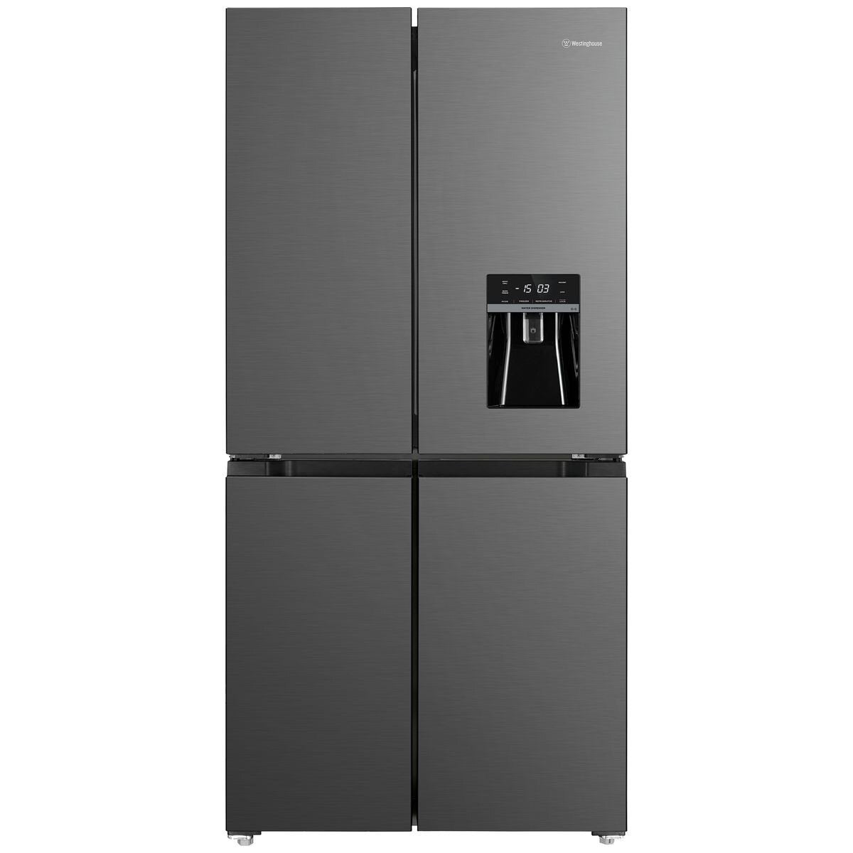 Factory second Westinghouse WQE4960BA – 496L Quad Door Refrigerator (Black) - Second Hand Appliances Geebung