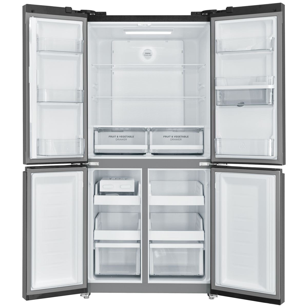 Factory second Westinghouse WQE4960BA – 496L Quad Door Refrigerator (Black) - Second Hand Appliances Geebung