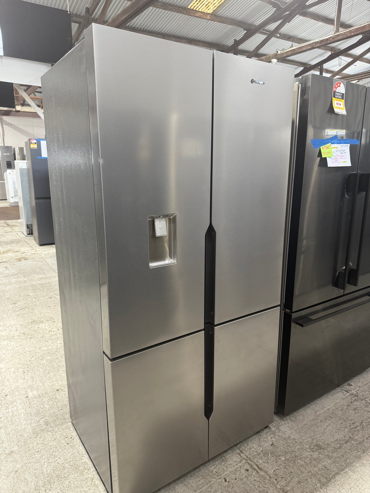 Factory second Westinghouse WQE5660SA is a 564-litre quad-door refrigerator - Second Hand Appliances Geebung