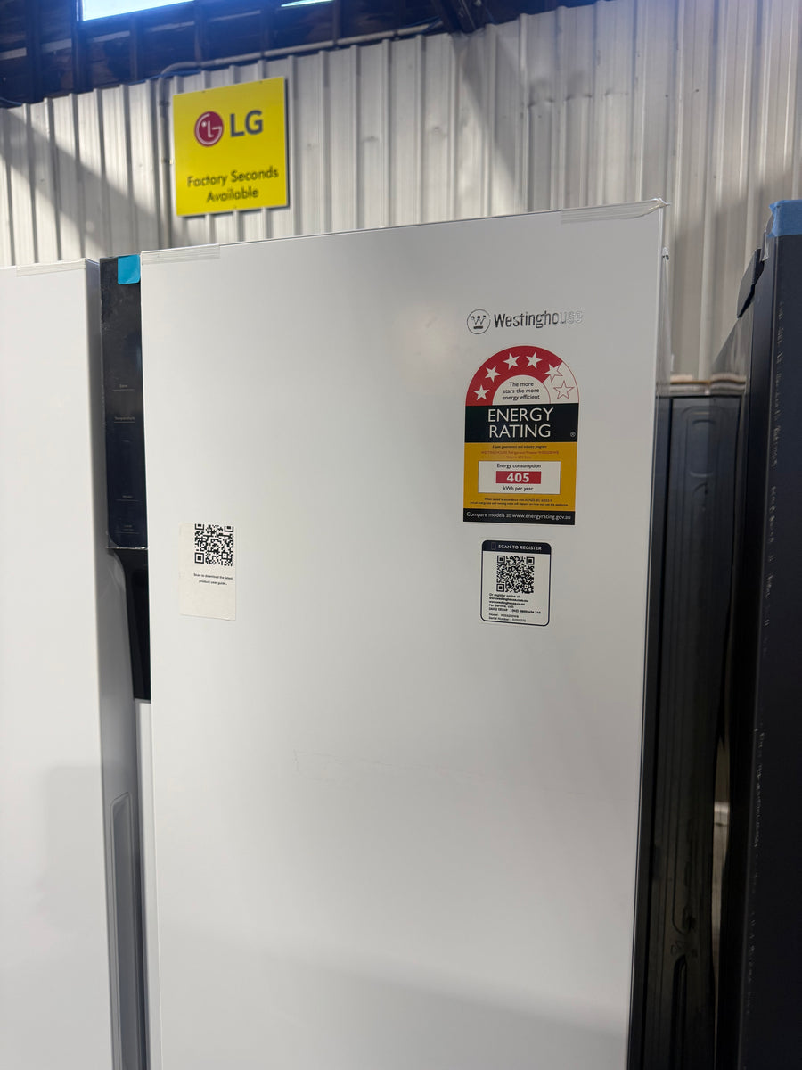 Factory second Westinghouse WSE6200WB 624L Side by Side Refrigerator – White - Second Hand Appliances Geebung