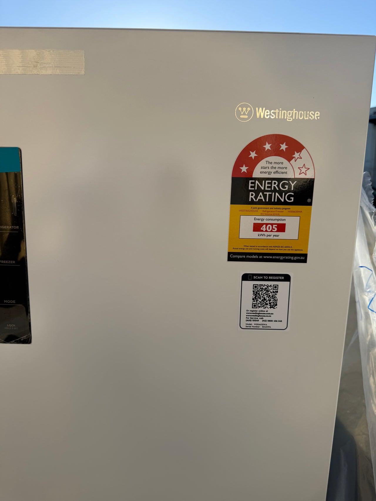 Factory second Westinghouse WSE6630WA 624L Side by Side Fridge - Second Hand Appliances Geebung